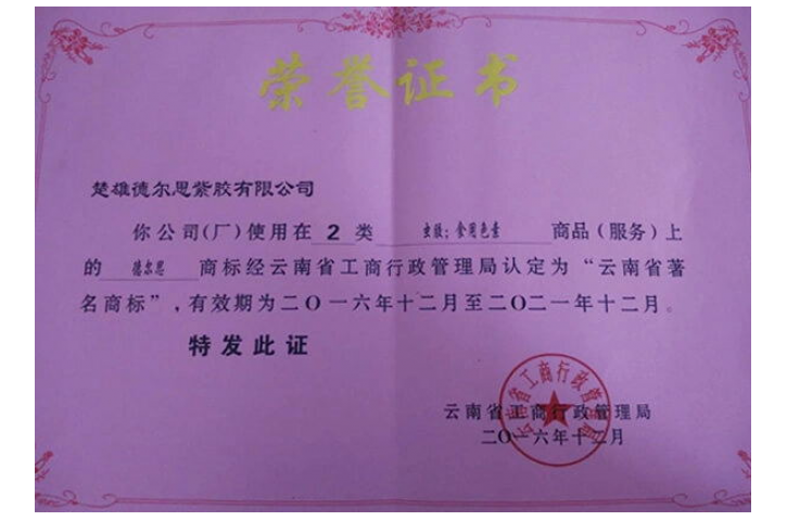 Certificate of Honor